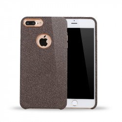iPhone 8 Plus / iPhone 7 Plus / iPhone 6S 6 Plus Wool Style Armor Hybrid Case (Brown)